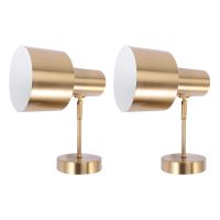 2X LED Wall Light Adjustable Direction Mirror Bathroom Light Golden Stair Light Bedroom Iron Wall Lamp