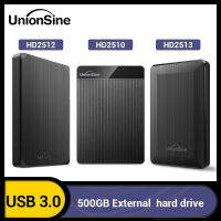 UnionSine HDD 2.5 "ฮาร์ดไดรฟ์ภายนอกแบบพกพา500Gb ที่เก็บข้อมูล USB3.0เข้ากันได้สำหรับ PC, Mac,เดสก์ท็อป,