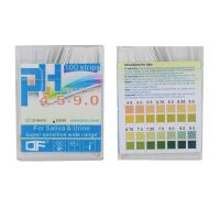 แถบ100 Ph4.5-9.0แถบกระดาษตรวจสอบค่า Ph อัลคาไลน์การทดสอบกระดาษลิตมัสวัดค่าสำหรับระดับร่างกายน้ำลายในปัสสาวะปิด30%