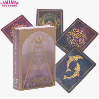 Lamango การ์ดรุ่นลาย Fate Shadow แบบเกลียวเกมกระดานดาดฟ้าไพ่ทาโรต์55ชิ้นสำหรับการพักผ่อนของพบปะครอบครัว