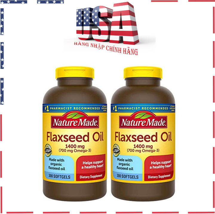 Thực phẩm chức năng Dầu hạt lanh Omega 3 6 9 Flaxseed Oil Nature Made