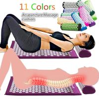 Non-Slip Acupressure Cushion Massage Mat Body Pain Spike Fitness Pilates Exercise Pillow Yoga Mat Gift Bag Applicator kuznetsov