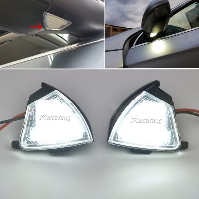 ❣❄❈ 2Pcs Error Free LED Under Mirror Light Puddle Lamp For VW Golf 5 GTI Mk5 MkV Jetta Passat B6 R32 Golf6 Variant Welcome Light