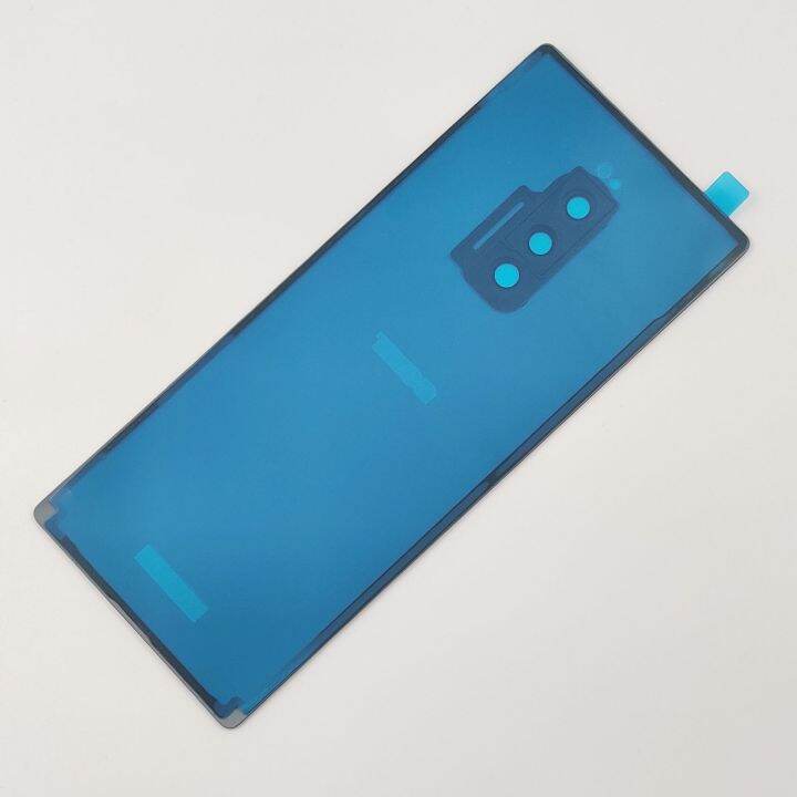 gorilla-glass-for-sony-xperia-1-100-original-new-battery-cover-hard-back-door-rear-housing-panel-camera-lens-sticker-replace