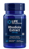 Life Extension Rhodiola Extract 250 mg / 60 Vegetarian Capsules