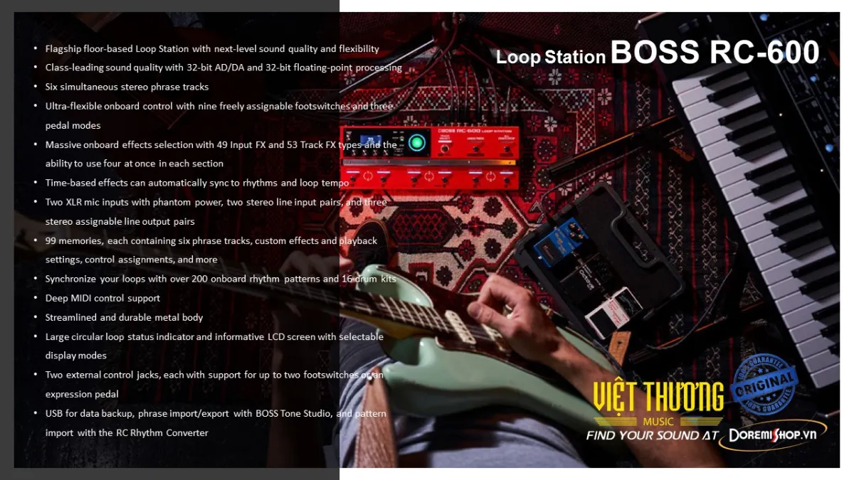 Pedal tạo loop BOSS Loop Station RC-600 