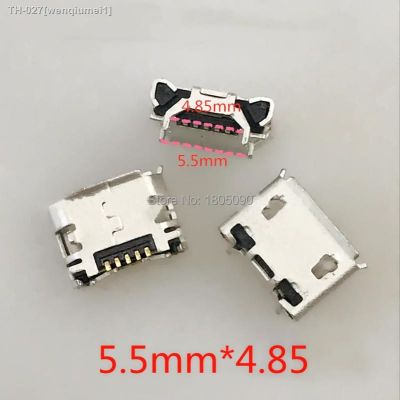 ❁♀☑ 100pcs Micro USB 5pin Jack Ox horn 5.5x4.85mm Mini usb Connector DIP4 for 8600 Mobile phone charging tail socket