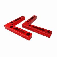 2pcs 90 Degree Positioning Squares Aluminium Alloy Right Angle Clamps Woodworking Carpenter Tool Corner Clamping Square for Pict