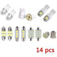 [ANYA Auto Parts] 14ชิ้น/เซ็ต T10 W5W ผสมภายในรถ LED Smd แสงโคมไฟป้ายทะเบียนไฟอ่านหนังสือลำต้นหางที่จอดรถหลอดไฟชุดอุปกรณ์รถยนต์