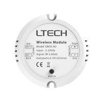 LTECH แอลอีดี-บัสระบบควบคุม RF ไปยัง0-10V โมดูลไร้สาย5-24V RF 2.4แปลงสัญญาณ GHz 10V EBOX-AD ตัวปรับแสง PWM