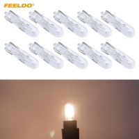 FEELDO 50pcs Car T5 Wedge 12V 1.2W Halogen Bulb External Halogen Lamp Replacement Dashboard Bulb Light CA2933