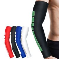 1PCS Non-Slip Silicone UV Protection Cycling Arm Warmers Basketball Elbow Pads Sport Armguard Men Women Cuff Running Arm Sleeves Sleeves