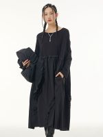 XITAO Dress Solid Color Casual Fashion Temperament Long Sleeve Dress