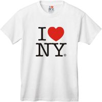 I Love NY T-Shirt - Size: Adult Large - Color: White