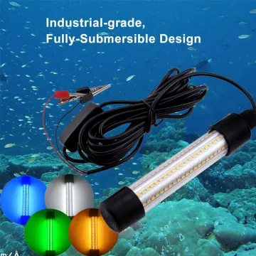 Waterproof LED Underwater Fishing Light for Bass Lure Bait Attraction | Up  to 300m Depth