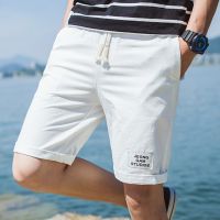 2022 Summer Home Casual Shorts Men fashion Plus Size Mens Loose Cotton Shorts Comfortable Breathable White Shorts Male S-5XL