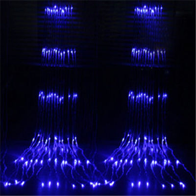 Meteor Shower Rain String Light 3x3M 3x2M Waterfall Christmas Wedding Window Curtain Fairy Lights String Icicle Garlands Light