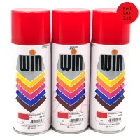 WIN by TOA สีสเปรย์ แดง เอนกประสงค์ งานพ่น สีสด สีสวย เต็มกระป๋อง 400ซีซี รุ่น 911 (สีแดง) 3 กระป๋อง by bjira shop