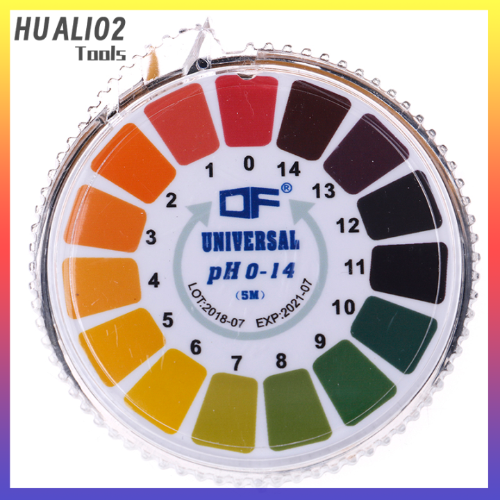 huali02-1ม้วน-5เมตรเครื่องวัดค่า-ph-ห้องปฏิบัติการ0-14กระดาษ-litmus-กรดอัลคาไลน์