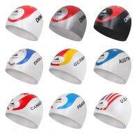 YINGFA C0070 flag swimming cap  printed swimming cap Swim Caps