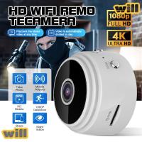 Willbetter A9กล้องไร้สาย Wifi กล้องไอพีขนาดเล็กกล้องสอดแนมมองเห็นตอนกลางคืนวิดีโอ1080P HD ระบบกล้องวงจรปิดเฝ้าระวังการตรวจสอบมือถือชาร์จได้ด้วยแอพแม่เหล็กและรีโมทคอนโทรลสำหรับการประชุมทางวิดีโอครอบครัวสำนักงาน