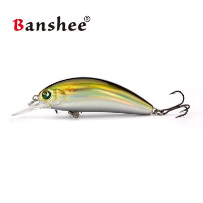 Banshee เหยื่อเหยื่อกระตุกตกปลา65มม. 9.3กรัม,เหยื่อล่อปลาเทราท์ลอยน้ำได้เหยื่อปลอมปลาดำน้ำตื้น