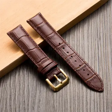 Gold hot sale leather strap