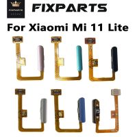 สําหรับ Xiaomi Mi 11 Lite ลายนิ้วมือ เซ็นเซอร์ ปุ่ม Touch ID Scanner Key Flex Cable Ribbon M2101K9AG M2101K9AI ปุ่มโฮม