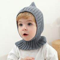 【YD】 New Newborn Baby Knitting Warm Scarf Cap Boy Infant Fashion Pullover Hat Kid Windproof Earmuffs Caps