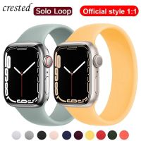 [HOT EWSGWJKKAI HOT] Solo Loop สำหรับ Apple Watch Band 44มม. 40มม. 45มม. 41มม. 49มม. 38มม. 42มม. เข็มขัดสร้อยข้อมือ IWatch Series 8 Ultra 3 4 5 6 Se 7สาย