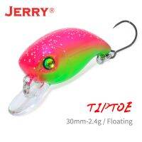 Jerry Tiptoe ปลั๊กหมุนของปลาเทราท์ลอยขนาดเล็กลอยน้ำได้สำหรับสายน้ำเหยื่อล่อปลาปลาเหยื่อแข็ง