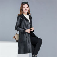 Winter warmth faux leather moto coat women black Brown plus size tops PU jacket 2020 new lapel leisure fashion plus thick coat