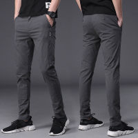 NGHG MALL-Trendy Cotton Casual Pants Mens Korean Slim New Summer All-match Pants Mens Breathable Thin Pants