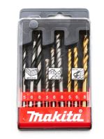 ? MAKITA ชุดดอกสว่านเจาะไม้ ปูน/คอนกรีต เหล็ก ก้านกลม 9ตัวชุด รุ่น D-16405/D-08660/D-71962 แท้100%