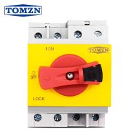 อุปกรณ์เสริมกล้อง PV DC 1200V 32A TOMZN Din Rail โซล่าเซลล์หมุนมือจับสวิตช์ปลดหมุนสำหรับกล่องกระจายพลังงานแสงอาทิตย์