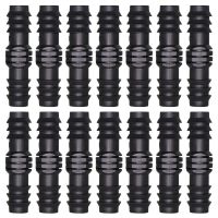 10PCS Garden Watering System 16mm Couplings Straight Connector Micro Drip Irrigation 1/2 PE Pipe Tubing Hose Repair Fitting