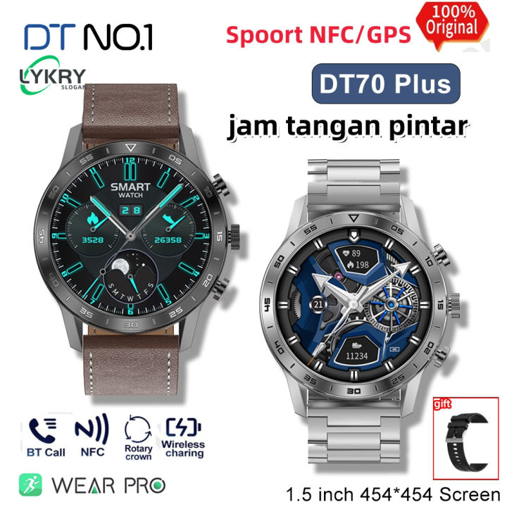 DTNO.1 DT70 Plus Smart Watch Men 1.45 inch 454*454 Screen Bluetooth Call  Smartwatch Heart Rate Wireless charge 2023 New Original