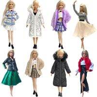 Hot Sale1 Set Fashion Dress Outfit Casual Wear Clothes For 1/6 Doll Modern Party Skirt Coat For Barbie Doll Accessories JJ