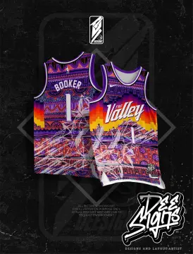 NBA Phoenix Suns The Valley Chris Paul Editable Basketball Jersey Layout  for Sublimation Printing