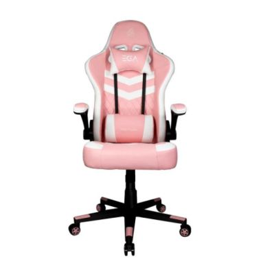 GAMING CHAIR (เก้าอี้เกมมิ่ง) EGA TYPE G2 GAMING WHITE-PINK (สินค้าต้องประกอบก่อนใช้งาน)