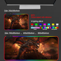 World of Warcraft RGB Gaming Mouse Pad WOW Gamer Computer Mousepad Backlit Mause Large Desk Keyboard LED Mice Mat Support DIY