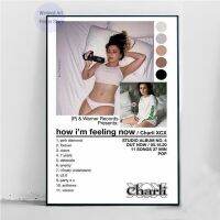 ◄☼✵ MT661 Charli XCX อัลบั้ม Music Star ฉันรู้สึกอย่างไรตอนนี้ Wall Art รูปภาพภาพวาดผ้าใบโปสเตอร์และภาพพิมพ์ห้องนั่งเล่นตกแต่งบ้าน