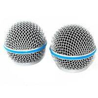 4PCS Microphone Grill Mic Grille Replacement Mic Ball Head Mesh for Shure Beta58A SM58 Pgx24 Slx24