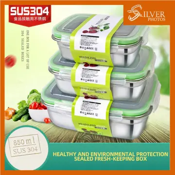 Silica gel fresh-keeping box cover lunch box convenient fruit salad bowl simple  modern sealed round box storage lunch box