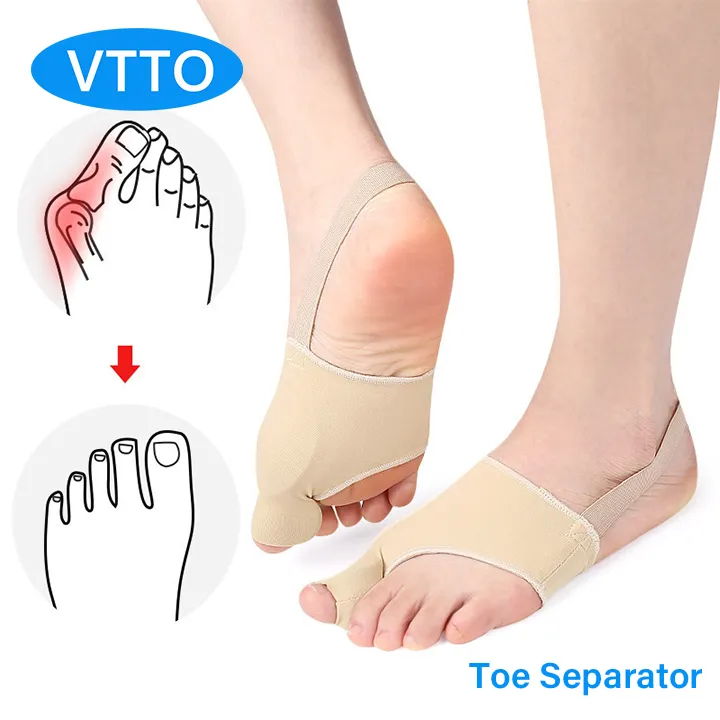 Vtto 1pair Feet Care Big Toe Hallux Valgus Corrector Orthotics Bone