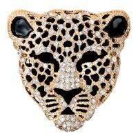 ◆♛  CINDY XIANG rhinestone leopard head pin women and men coat accessories wild style brooch 2 colors available high quality