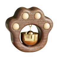 「RS Store」Suction Door Type Entry Wind Chime Wood Door Bell Fantastic Adsorption Reminder Copper Bell Decoration Doorbell