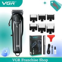 VGR เครื่องตัดผมผู้ชายเครื่องโกนหนวดไฟฟ้าแบบชาร์จผม Clipper ตัดผม Professional เครื่องผม Trimmer สำหรับผู้ชายใหม่ In