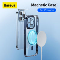 [Hot K] เคสแม่เหล็ก Baseus สำหรับ iPhone 14 Pro Max 2022ฝาครอบโทรศัพท์ใหม่สำหรับ iPhone 14 Plus เคสมือถือโปร่งแสงฝาหลังเคสมีแม่เหล็ก