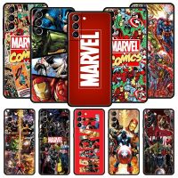 [Electronic film] Marvel Heroes Avengers ซิลิโคนโทรศัพท์กรณีสำหรับ Samsung Galaxy S20 FE S21 S22 Ultra S10 Lite S10e S9 S8 Plus S7ขอบ